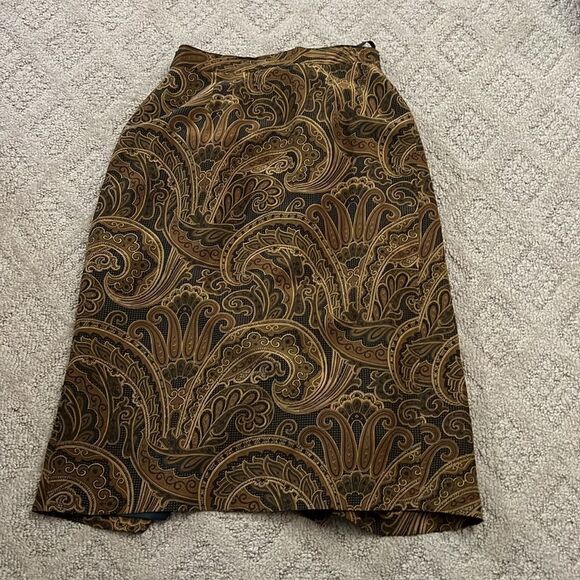 Jones New York Petites 100% Silk Skirt - Size 4P - Picture 4 of 10